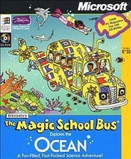 THE MAGIC SCHOOL BUS : EXPLORES THE OCEAN (PC) DISC + CVR ART - NO CASE - VG