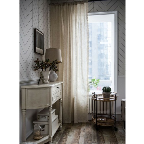 Vintage Treatment Curtain Living Room Lace Window Curtain Drape Home Decor - Picture 13 of 21