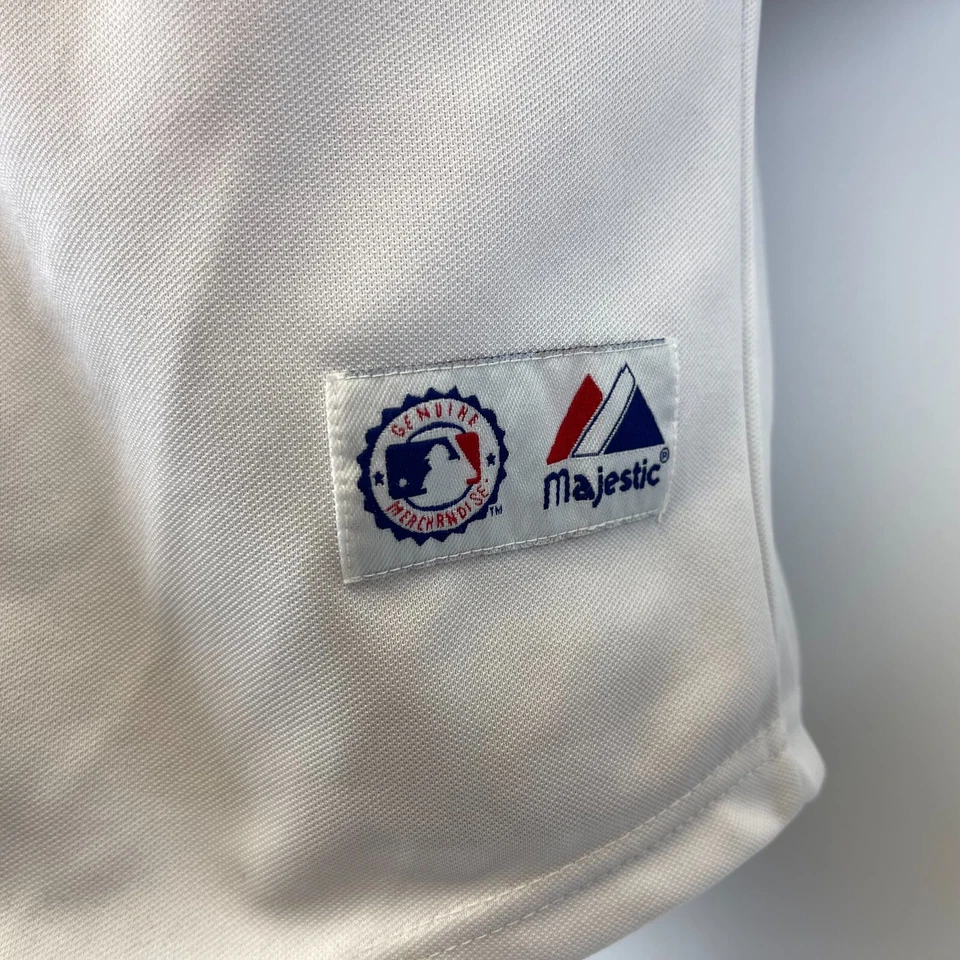 Majestic Curt Schilling Boston Red Sox Home Jersey MLB Béisbol Talla L Juvenil Foto 4 de 4