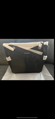 Michael Kors Jet Set Women's Shoulder Bag, Large - Black Pvc