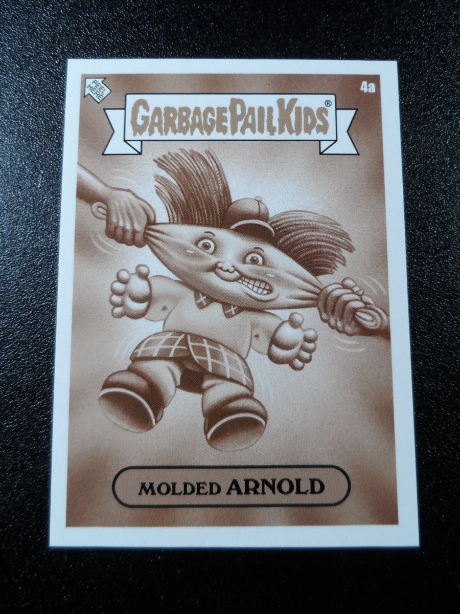 SP Sepia Parallel Hey Arnold Nickeloden Spoof 2 Card Set Garbage