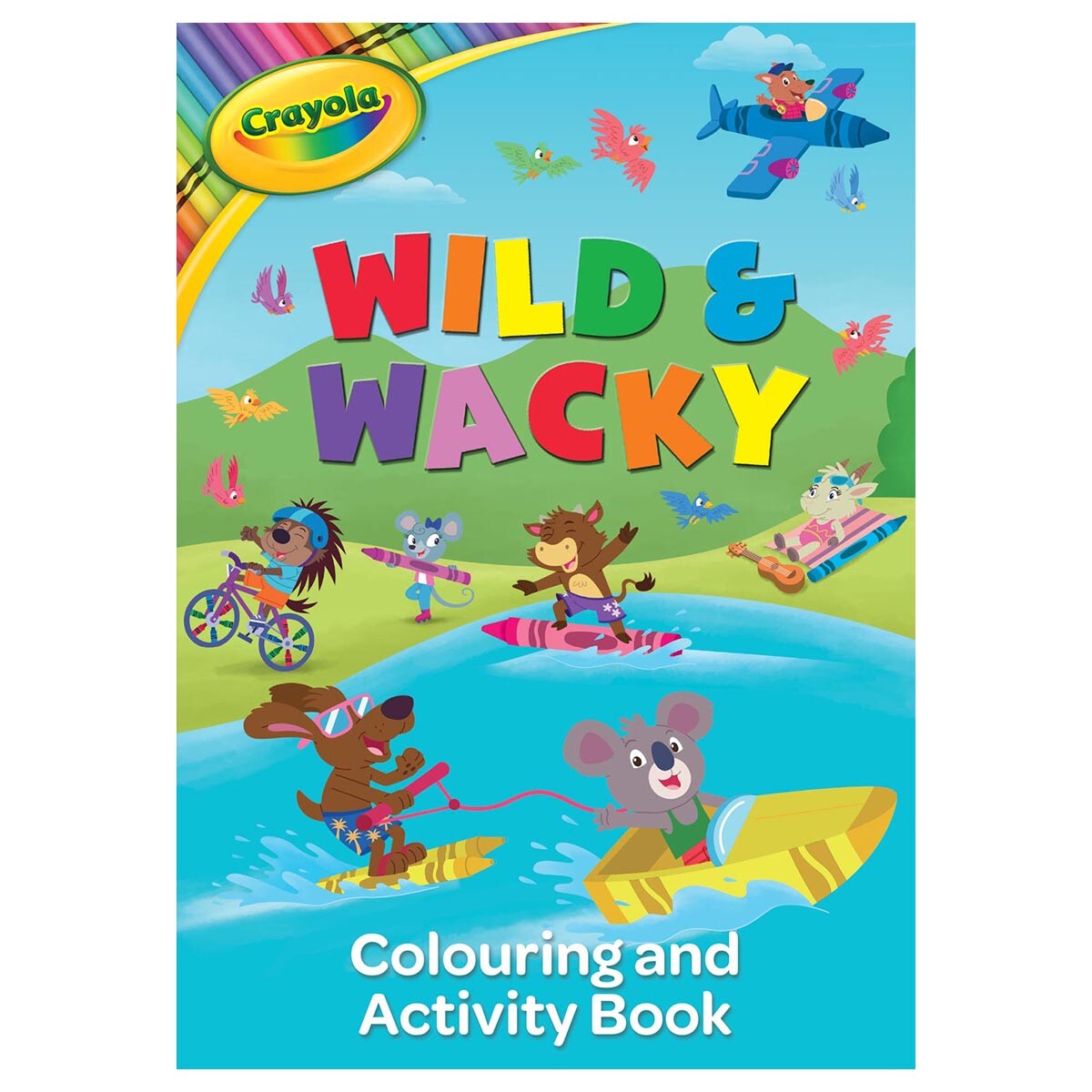 Crayola Wild & Wacky Colouring Activity Book Kids Creative Art Fun
