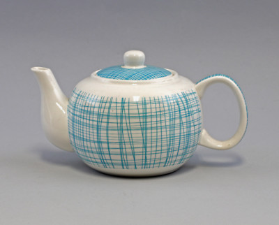 9952453-d Tee-Kanne Brillantporzellan Nippon Linien türkis 23x13cm 0,8L