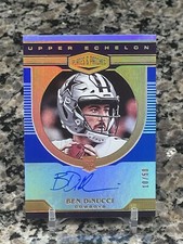 2020 Panini Plates & Patches Rookie Upper Echelon Auto /50 Ben Dinucci Cowboys