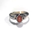 Vintage Sterling Silver 925 Goldstone Ring Size 8