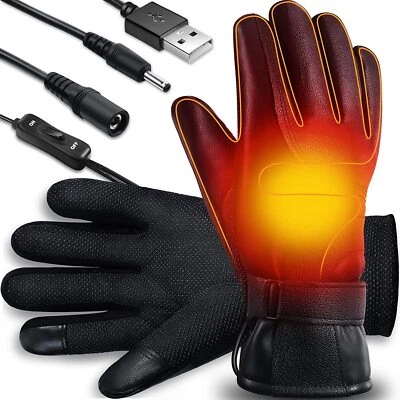 MAK Beheizte Handschuhe Herren Damen, USB Beheizbare Handschuhe, Motorradhandschuhe