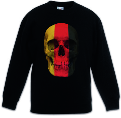 CLASSIC GERMANY GERMAN SKULL FLAG Kids Boys Girls Pullover  BRD Biker Banner