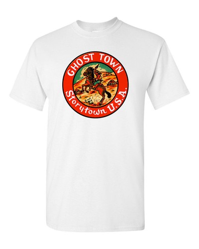 T Shirt Vtg Travel Art Ghost Town 
