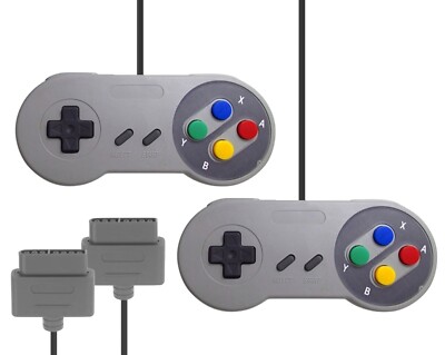 Zwei / 2 Controller   Joypad   Kontroller - Super Nintendo / SNES (NEU)   