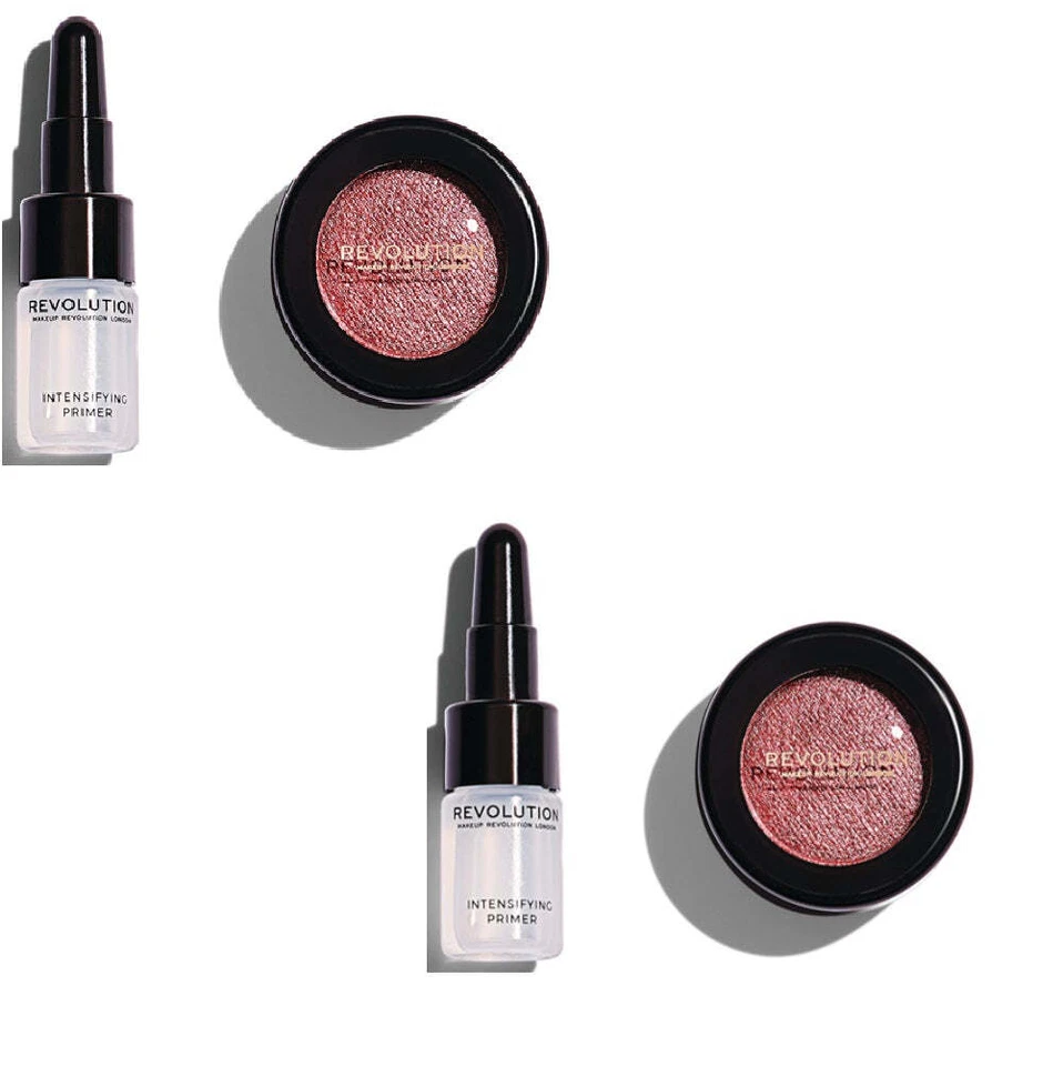 Pack of 2 Makeup Revolution Flawless Foils Eyeshadow, Rose Gold - Image 4 of 4