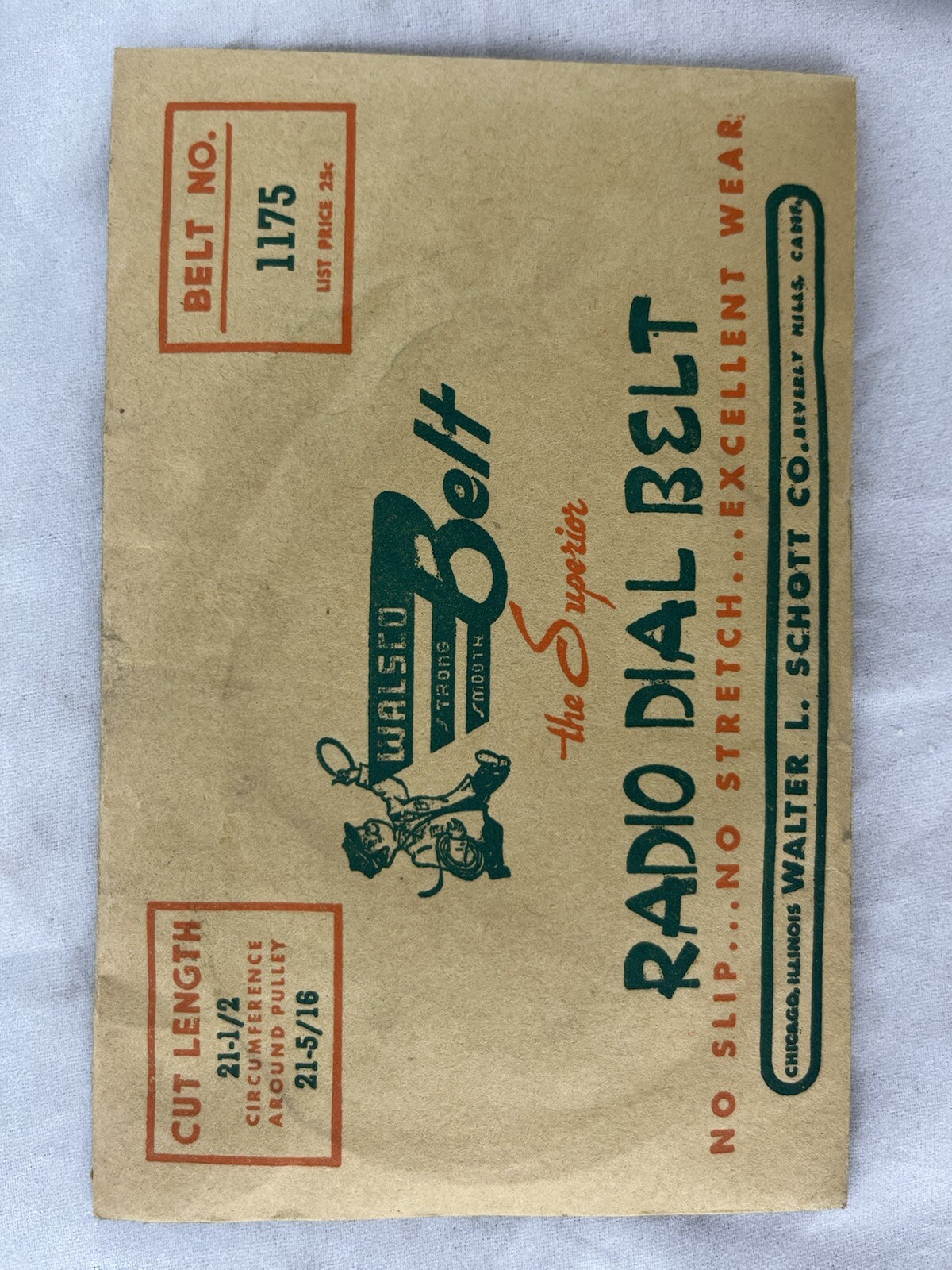 Walsco Radio Dial belt 1175 (J20) eBay