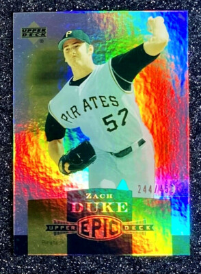 2006 Upper Deck Epic Rookie Refractor Zach Duke #244 of 450