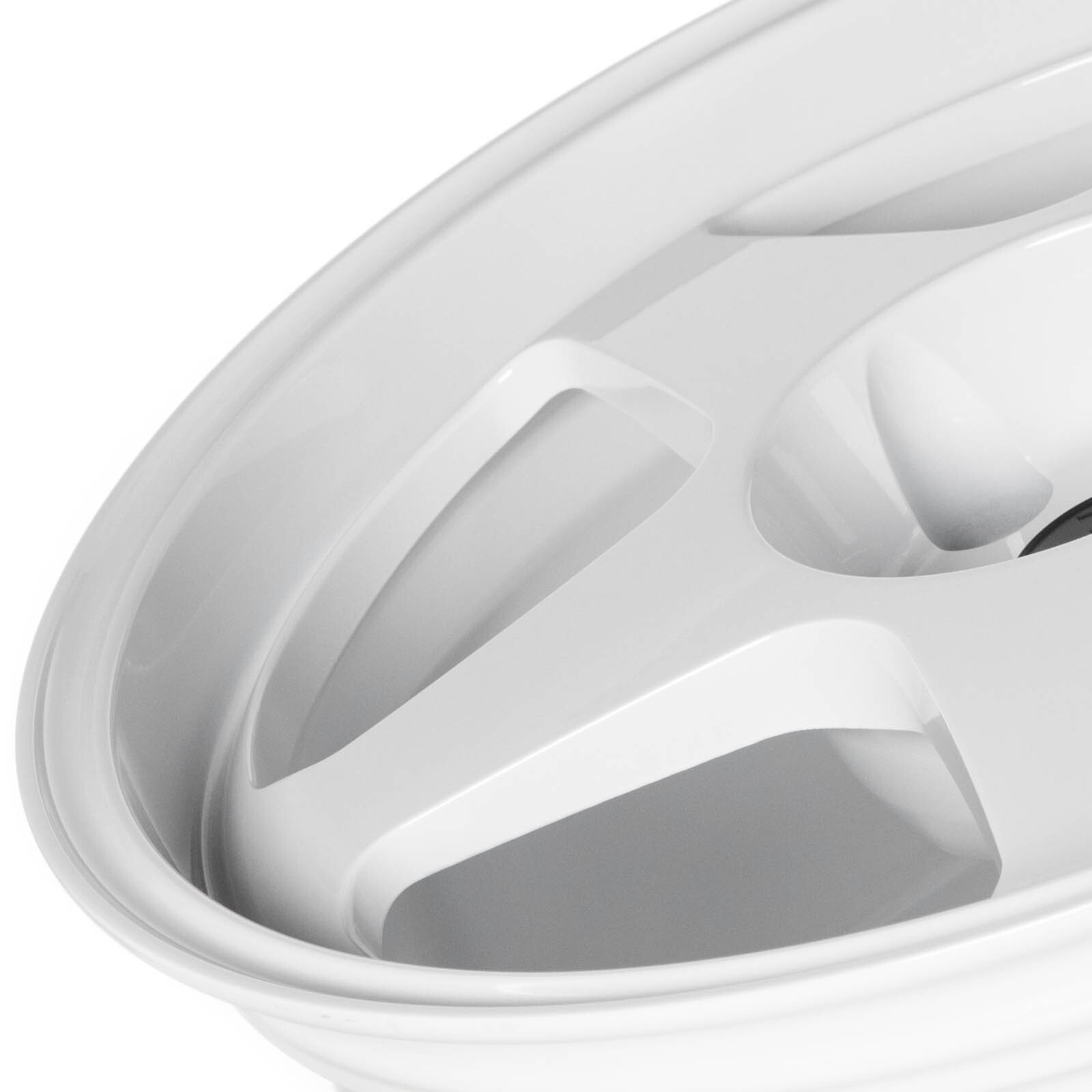 Spun Wheel Rim CIRCUIT CSF22 18x9.5 5x114.3 +38 GLOSS WHITE SPUN FORGED WHEELS (SET OF ...