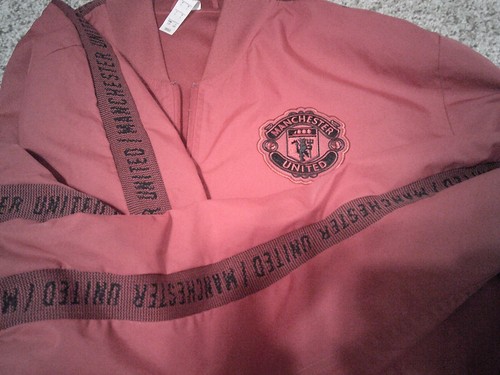 Adidas Jacket Mens Large Red Full Zip Manchester United - Picture 5 of 5