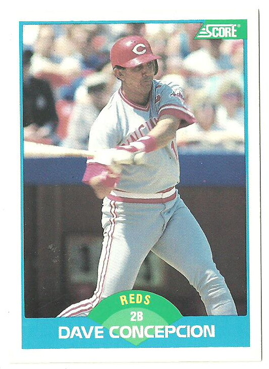 DAVE CONCEPCION CINCINNATI REDS #156 - SCORE NM-MT 1989