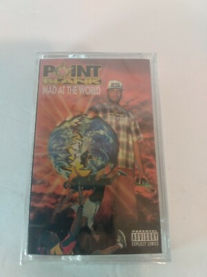 Point Blank- Mad At The World Cassette (Bigtyme Recordz) brand new sealed mint