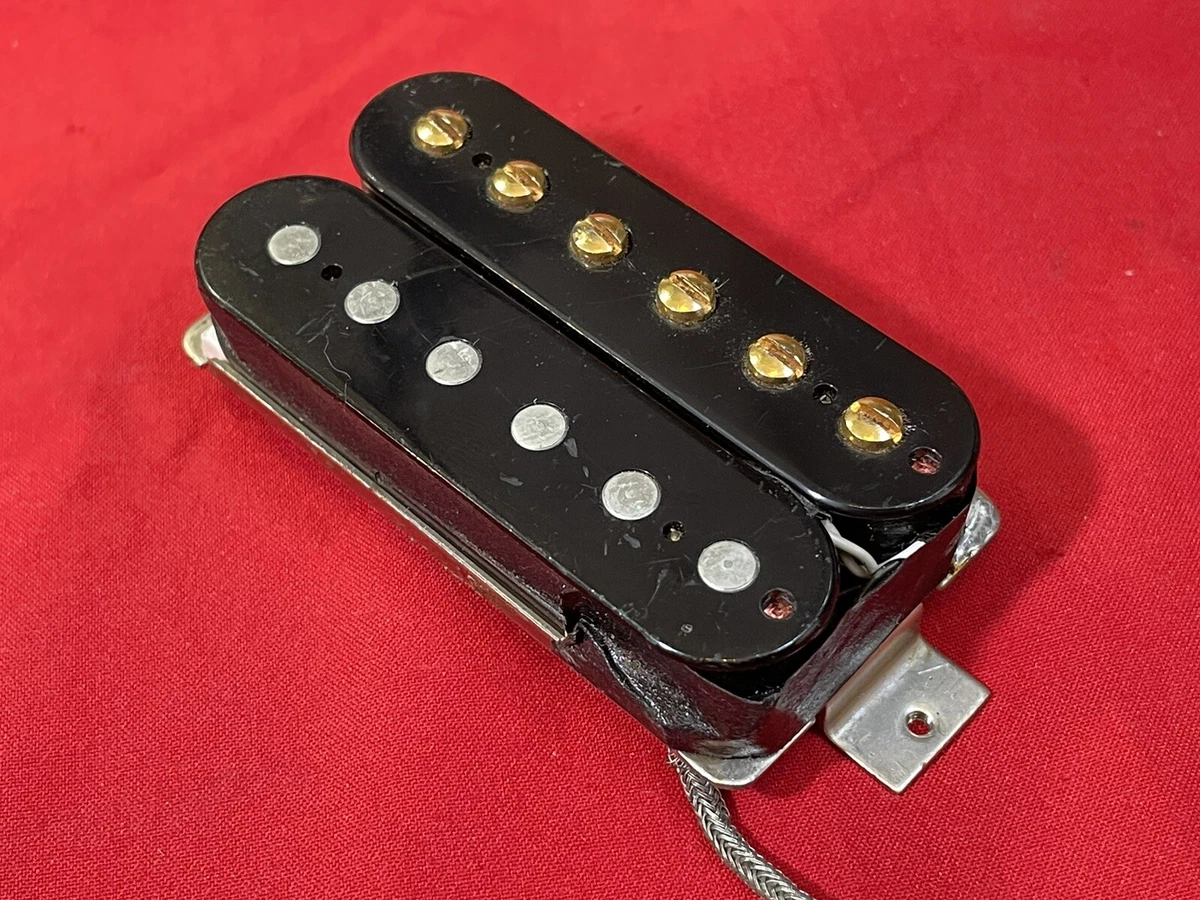80’s Gibson USA Tim Shaw Humbucker Alnico Guitar Pickup Patent Number PAF Gold