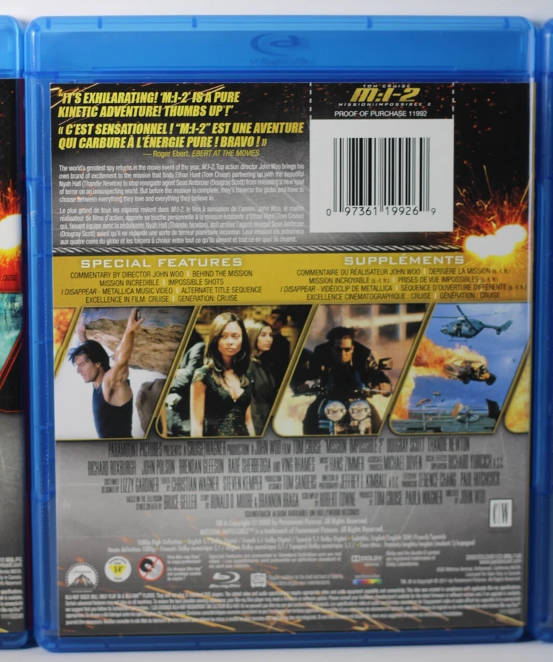 Mission: Impossible: ExtremeTrilogy (Blu-ray, 1996) Bilingual - Image 4 of 4