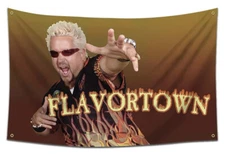 Flavortown Guy fieri Flag 3x5 feet college dorm frat man cave meme funny banner