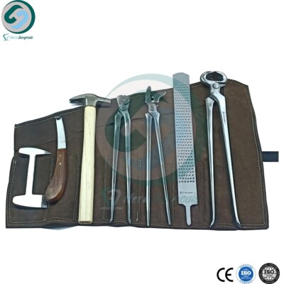 Horse Care Kit Set of 8 pcs with Bag Best Horse Grooming Kit