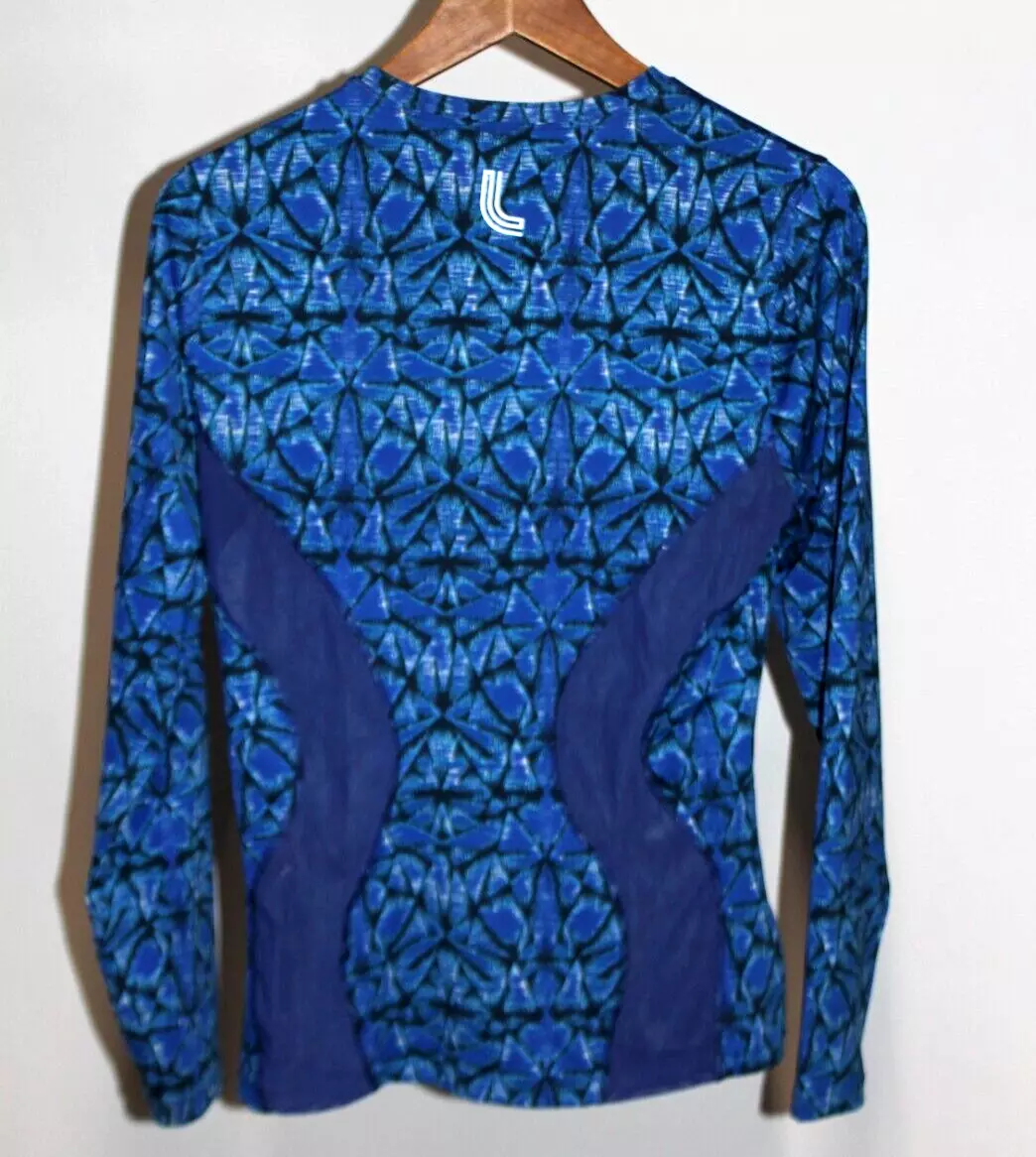 lole long sleeve active geometric vented reflective shirt