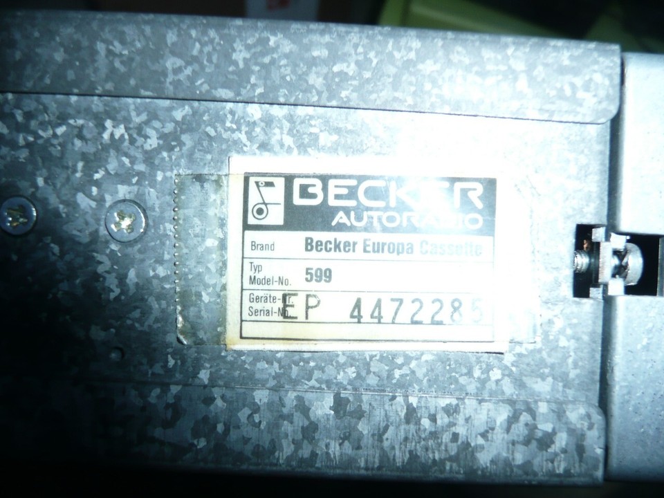 Becker Grand Prix electronic 612 V2 Radio BE0612 for Mercedes W123 W126 ...