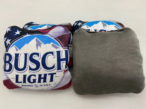 Busch Light American Flag Regulation Size Backyard Cornhole Bags Set Of 4 EBay