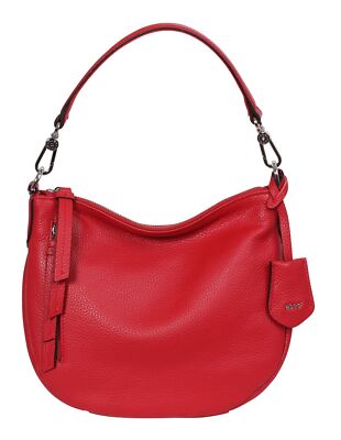 abro Leather Adria Hobo Bag Juna XS Schultertasche Umhängetasche Tasche Red rot