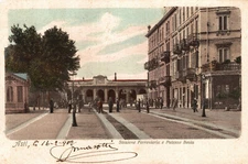 ASTI CITTÀ - Stazione Ferroviaria e Palazzo Bosia - VG - V035