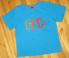 Gap 4 Year Toddler Blue Unisex S/S Embroidered Tee Crew Top Great Preowned