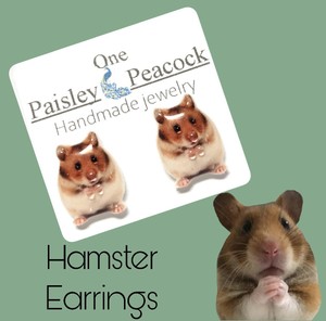 hamster earrings