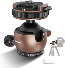 NEEWER Low Profile Ball Head, Quick Lock Camera Tripod Head with 1/4" Arca Type