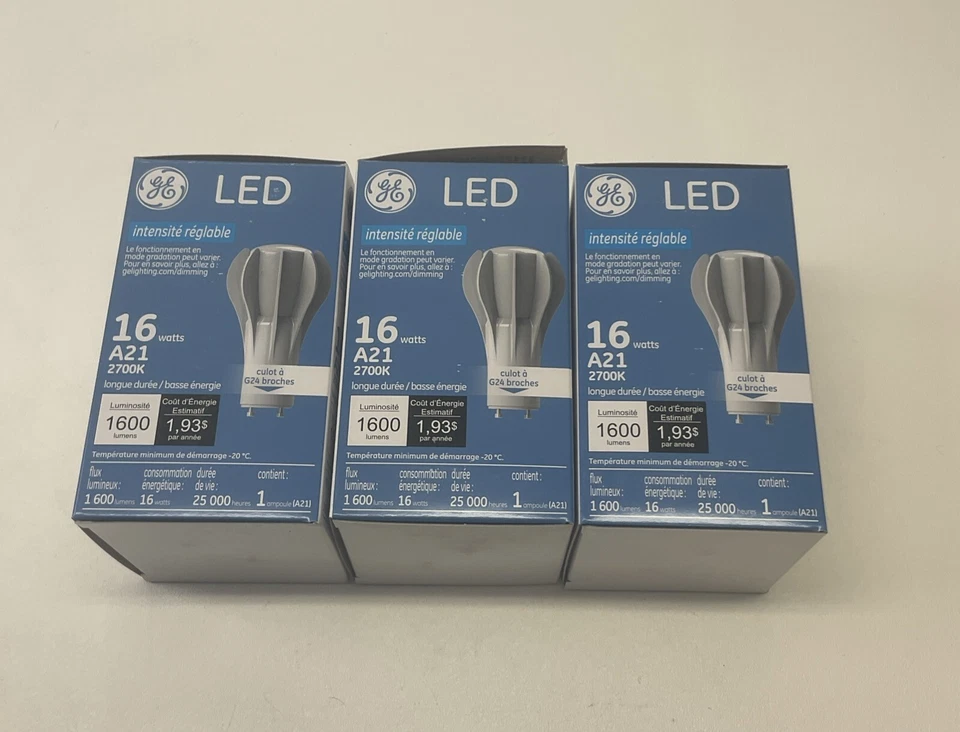 GE OEM 92498 LED A21 , GU24 base 16 Watts 2700K White Dimmable -LED16DA21827GU24 - Image 2 of 4