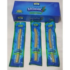 10 Sticks of Al Khair Miswak Sewak Peelu Natural Toothbrush Chewing Stick