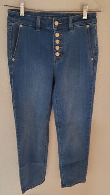 Michael Kors Button Up Straight Leg Jeans Women's (Size: 2) 28''W 29'' L Pre-owned