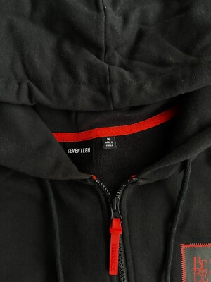 SEVENTEEN WORLD TOUR BE THE SUN ZIP-UP HOODIE Black Size M Unused