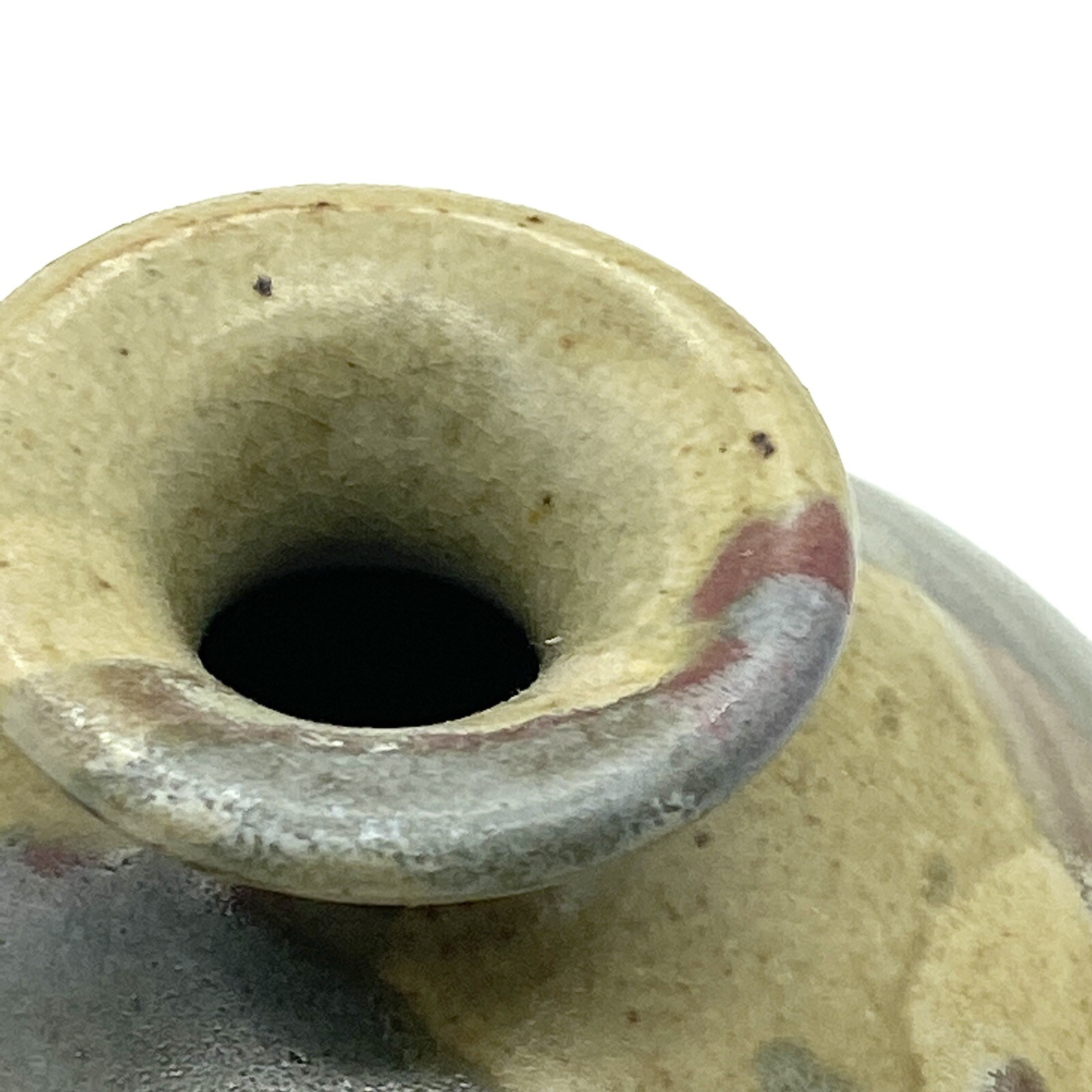 Buie Pottery Small Vase Signed Neutral Colors Gatlinburg Tn Modern Art