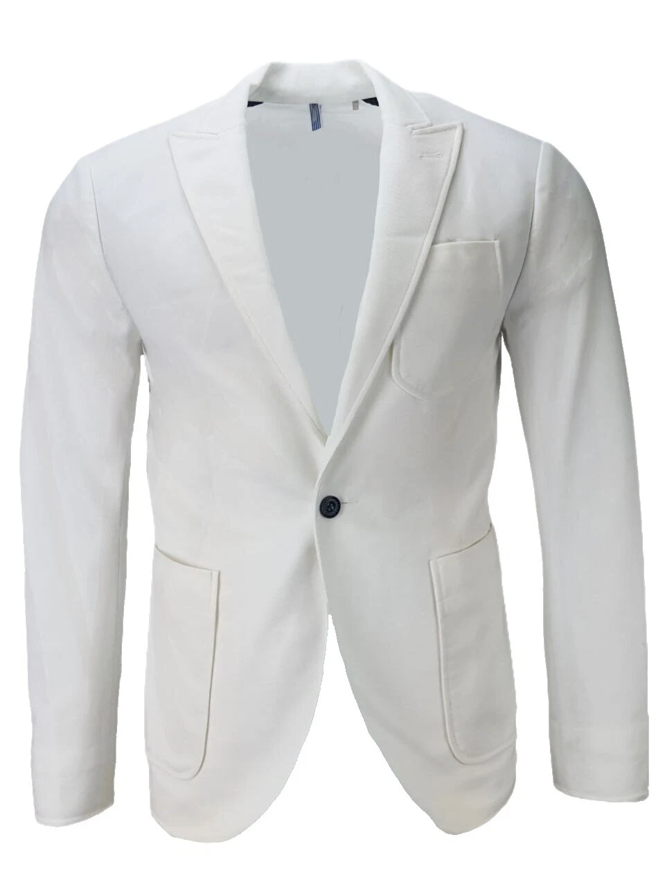 Polyester White Suits & Blazers for Men