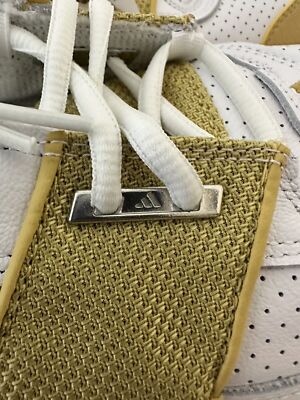 New Adidas Agent Gil Zero Restomod 61 Point Shoes Sz 8 White Gold