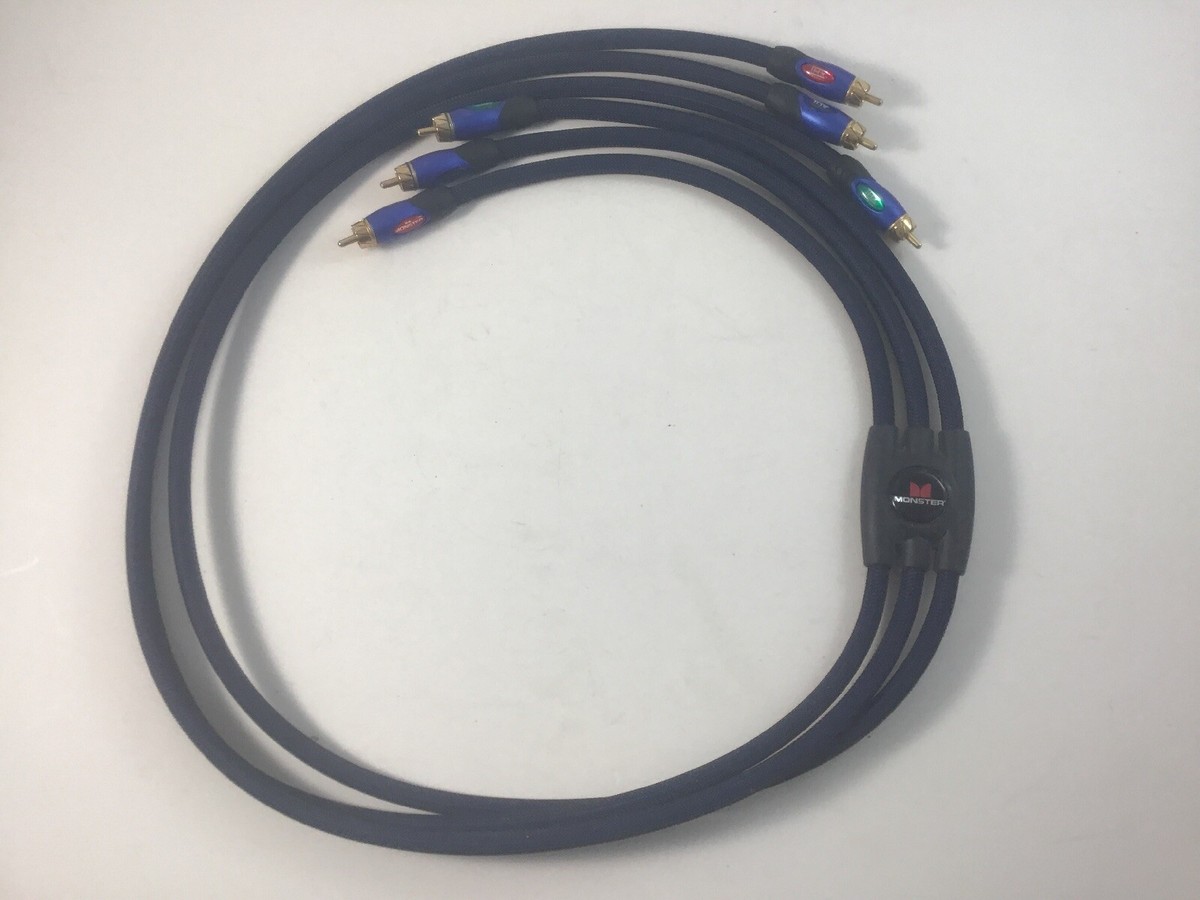 Monster THX Certified Componet Audio Video 4 FT Cable Gold Tips | eBay