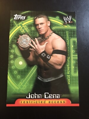 最終値下げ！ John Player Special (未開封！) 2006 Topps WWE Insider Restricted Access John Cena #9 | eBay