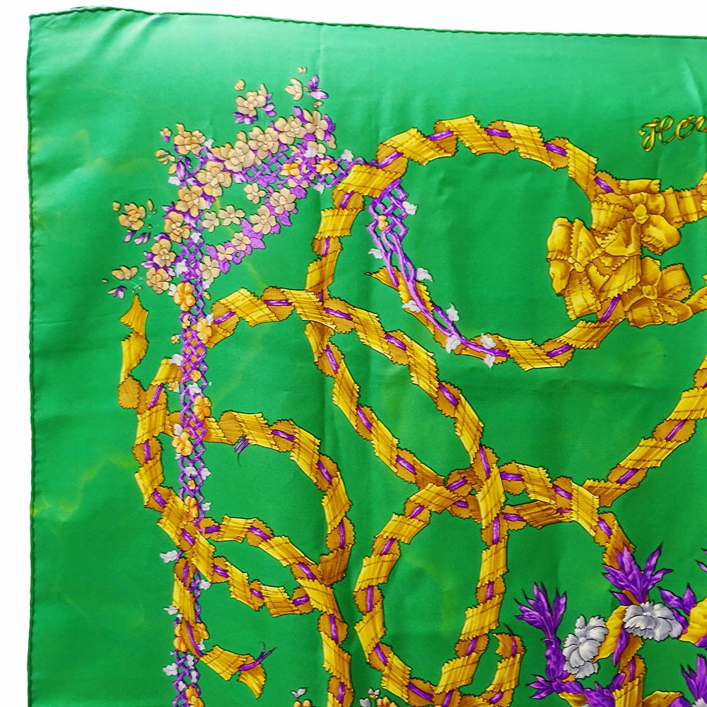 Hermes Scarf Carre90 LE SACRE du PRINTEMPS Spring Festival Silk Large Stylish r0 thumbnail 3