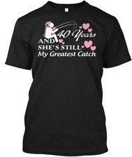 40th Anniversary Wedding Gifts For Each Year T-Shirt Made in USA Size S to 5XL