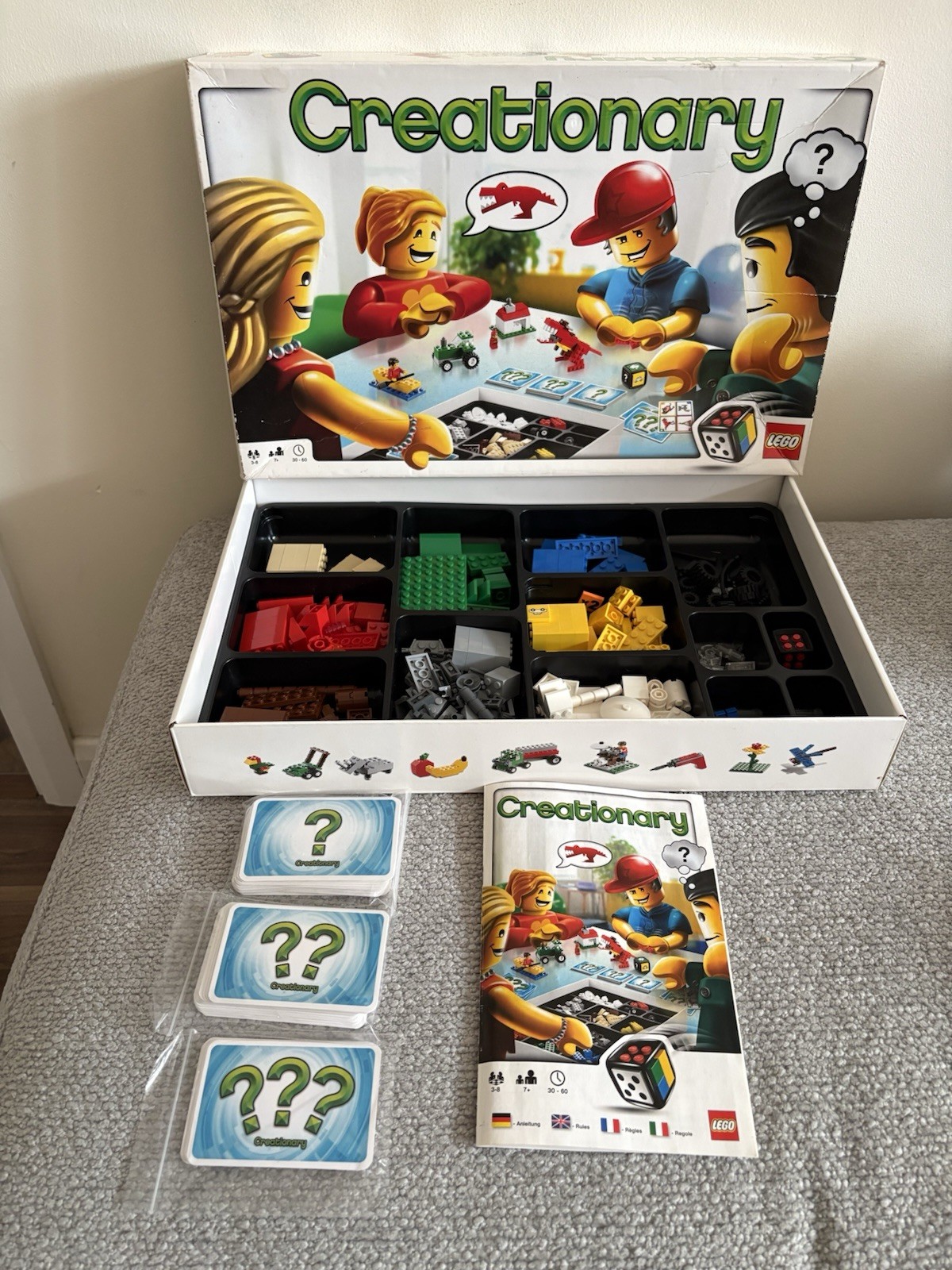 Lego Creationary Building Brick Board Game Set 3844  - Checked & Complete