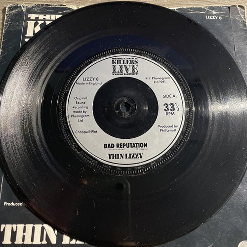 THIN LIZZY - Killers Live : Are You Ready / Bad Reputation : 1981 Phonogram A2/B - Picture 4 of 5