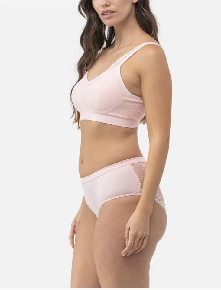 Sexy BREGA DE ENCAJE UNDERHOUTFIT Panty Pea Sky ROSA Mediana 912 Nueva con Etiquetas Minorista $24 Foto 3 de 4