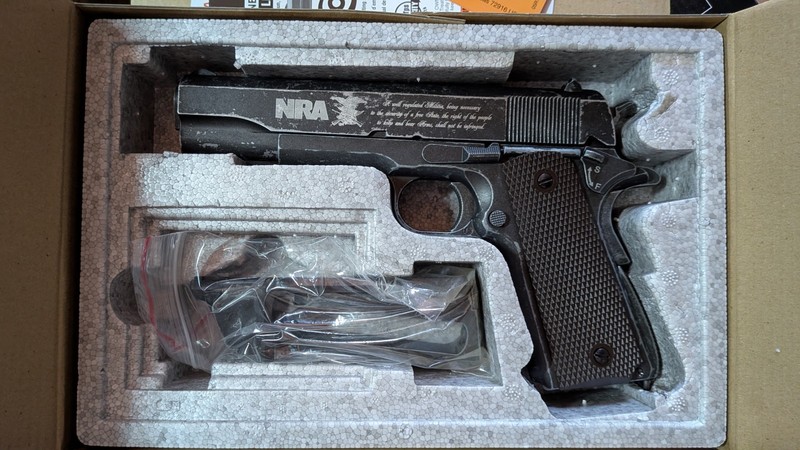 Colt commemorative NRA 1911 LIMITED EDITION BB pistol 312 of 500.