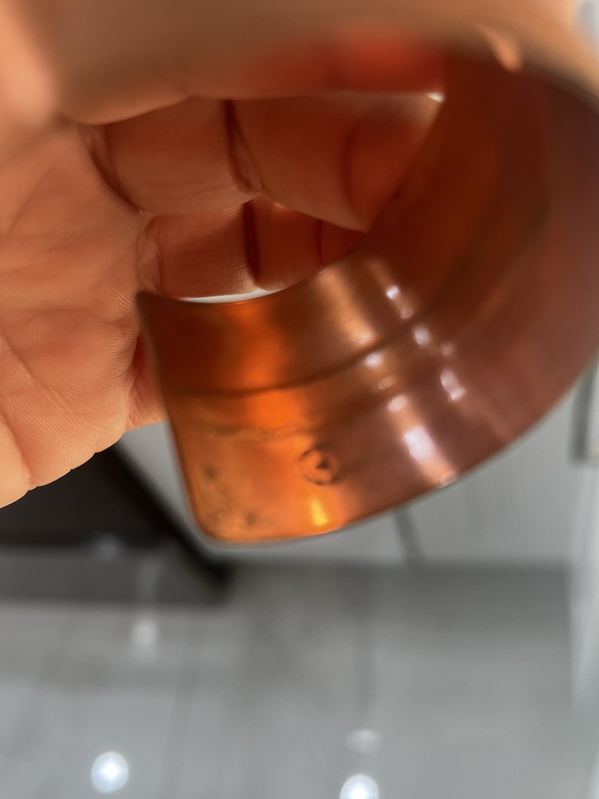 Solid Copper Signed Bell Trading Cuff Bracelet Wr… - image 5