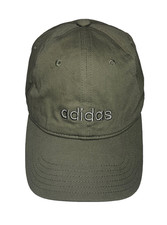 Adidas Adjustable Hat Cap Climalite Olive Green Embroidered Logo