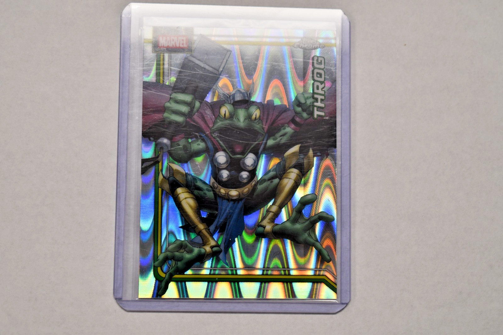 2026 Marvel Topps Chrome Throg #178 Raywave refractor card
